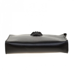 مملوكة مسبقًا Versace Black Leather Medusa Pochette