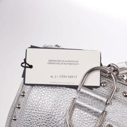 Pre Owned Versace Large Metallic Snap Out of It 