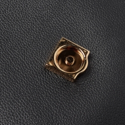 Pre Owned Versace Black Leather Large La Medusa Top Handle Bag
