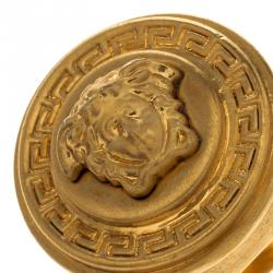 Versace Icon Medusa Gold Tone Ring Size 52