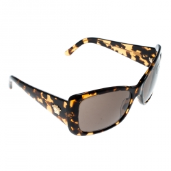Versace Havana Brown Tortoise Shell/ Black MOD 4247 Oversized Square Sunglasses 