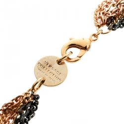 Versace Three Tone Metal Multi Chain Belt / Necklace
