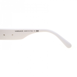 Versace White/Black 2150-Q Aviator Sunglasses