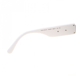 Versace White/Black 2150-Q Aviator Sunglasses