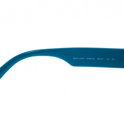 Versace Turquoise Blue/Silver Mirrored 4269 Studded Cat Eye Sunglasses