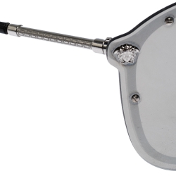  Versace Silver Mirror MOD.2180 Shield Sunglasses