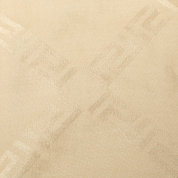 Pre Owned Versace Cream Greca Patterned Silk Scarf