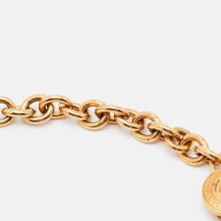 Versace Medusa Motif Gold Tone Choker Necklace
