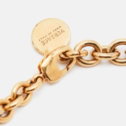 Versace Medusa Motif Gold Tone Choker Necklace