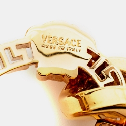 Pre Owned Versace Meduasa Gold Tone Bracelet