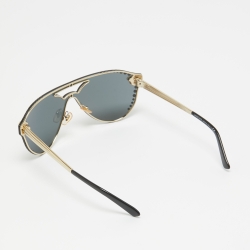 Pre Owned Versace Black MOD 2161-B Glam Medusa Cat Eye Sunglasses