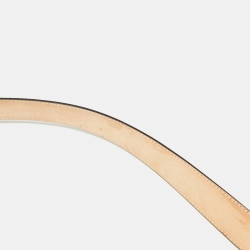 Pre Owned Versace Pink Leather Medusa Head Buckle Belt 85CM