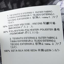 Pre Owned توب فرساتشي كولكشن أكمام طويلة تفاصيل قصات حرير طباعة تريكو أسود M