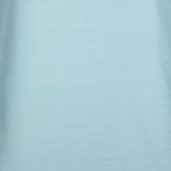 Pre Owned Gianni Versace Powder Blue Wool Cap Sleeve Top M