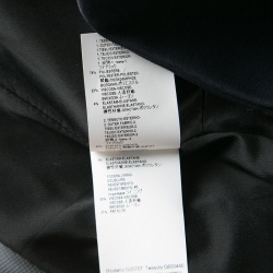 Pre Owned Versace Collection Navy Blue Contrast Panel Buckle Detail Blazer S