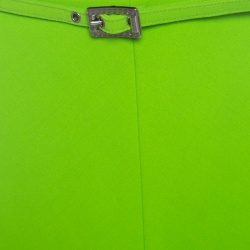 Pre Owned تنورة ميني جيانا فيرساتشي خضراء بحزام M