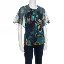 Pre Owned توب فيرساتشي كولكشن تصميم كاب مطبوع متعدد الألوان L