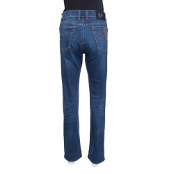 Versace Collection Indigo Faded Effect Denim Trend Fit Jeans L