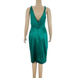 Pre Owned Versace Signature Silk Dress M