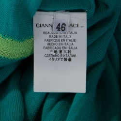 Versace Collection Green Graphic Knit Long Cardigan Set M/L 