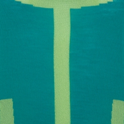 Versace Collection Green Graphic Knit Long Cardigan Set M/L 