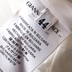 Pre Owned Versace Collection Multicolor Printed Cotton Stretch  Sheath Skirt M