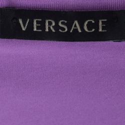 Pre Owned تي شيرت فيرساتشي ميديوسا مرصعة أرجواني M