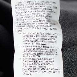 Pre Owned Versace Black Crepe Drape Detail Pencil Skirt L