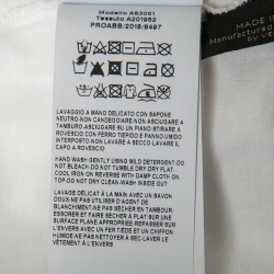 Pre Owned Versace White Cotton Medusa Embellished Short Sleeve T-Shirt S