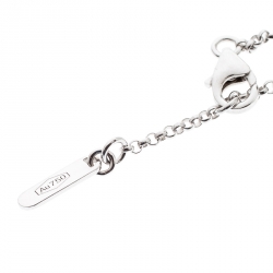 Pre Owned Versace Medusa Diamond 18k White Gold Bracelet 