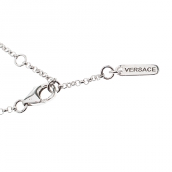 Pre Owned Versace Medusa Diamond 18k White Gold Bracelet 