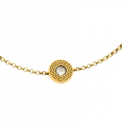 Versace Diamond 18k Yellow Gold Soft Bracelet