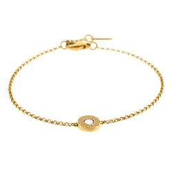 Versace Diamond 18k Yellow Gold Soft Bracelet