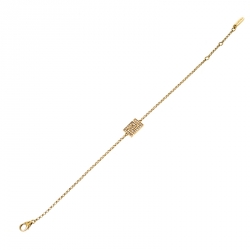 Pre Owned Versace Diamond 18k Yellow Gold Bracelet