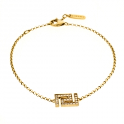 Pre Owned Versace Diamond 18k Yellow Gold Bracelet