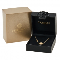 Versace Medusa Diamond 18K Yellow Gold Soft Charm Bracelet