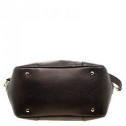 Pre Owned حقيبة فيرساتشي إليترا فانيتاس جلد رصاصي