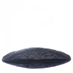 مملوكة مسبقًا حقيبة كلتش فيرساتشي جلد أسود بإطار