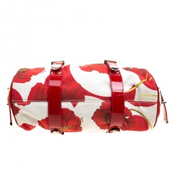 مملوكة مسبقًا Versace Multicolor Printed Canvas and Patent Leather Madonna Framed Satchel