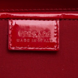 مملوكة مسبقًا Versace Multicolor Printed Canvas and Patent Leather Madonna Framed Satchel