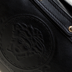 Pre Owned حقيبة فرساتشي جلد سوداء