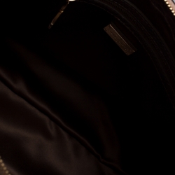 Pre Owned Versace Grey Quilted Python Snap Out Of It Satchel