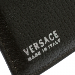 Versace Mossy Green Leather Card Case
