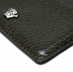 Versace Mossy Green Leather Card Case