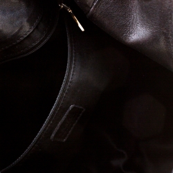 مملوكة مسبقًا Versace Black Canvas and Leather Shoulder Bag