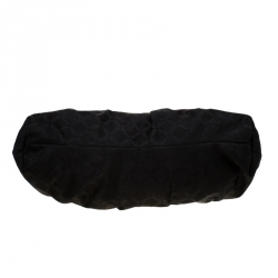 مملوكة مسبقًا Versace Black Canvas and Leather Shoulder Bag