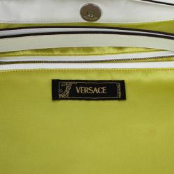 Versace White Studded Hobo