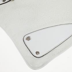 Versace White Studded Hobo