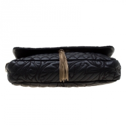 Pre Owned Versace Black Quilted Leather Calliope Vanitas Shoulder Bag