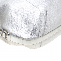 Versace Silver Leather Hobo